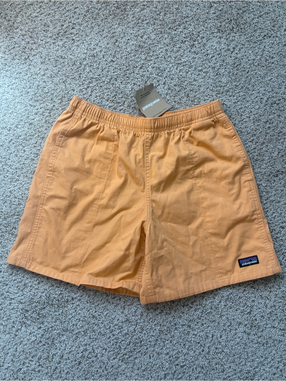 Patagonia Kids Funhoggers Shorts Large Heirloom Peach Cotton